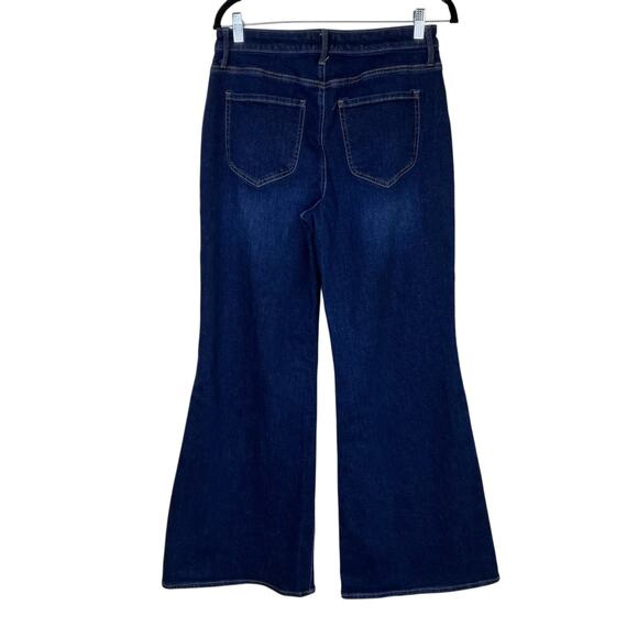 NYDJ Sz 6 Mia Palazzo Jeans in Northbridge Dark Wash Wide Leg High Waist Stretch - Picture 5 of 16